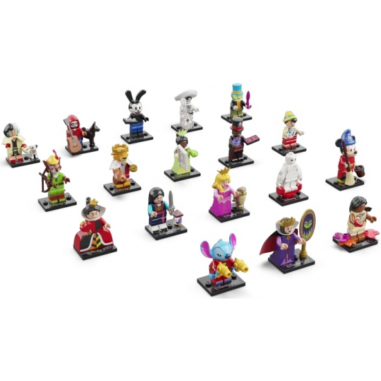 LEGO MINIFIG Disney 100 (Complete Series of 18 Complete Minifigure Sets) 2023